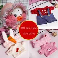 30 cm mimi yellow duck plush toy clothes and accessories cute plush dolls soft animal dolls childrens toys birthday gifts for
