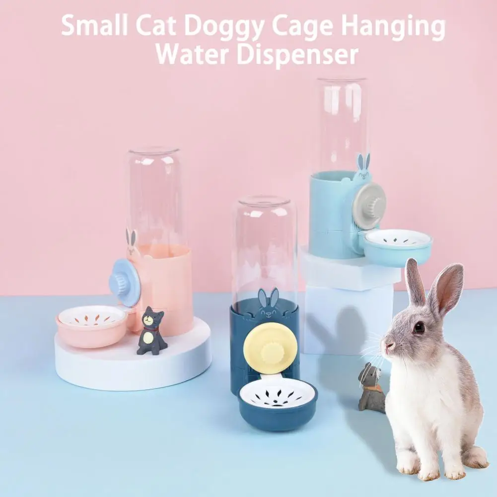 

500ml Small Animals Water Feeder Cage Hanging Water Bottle Automatic Rabbit Hamster Puppy Cats Water Dispenser Squirrel Supplies