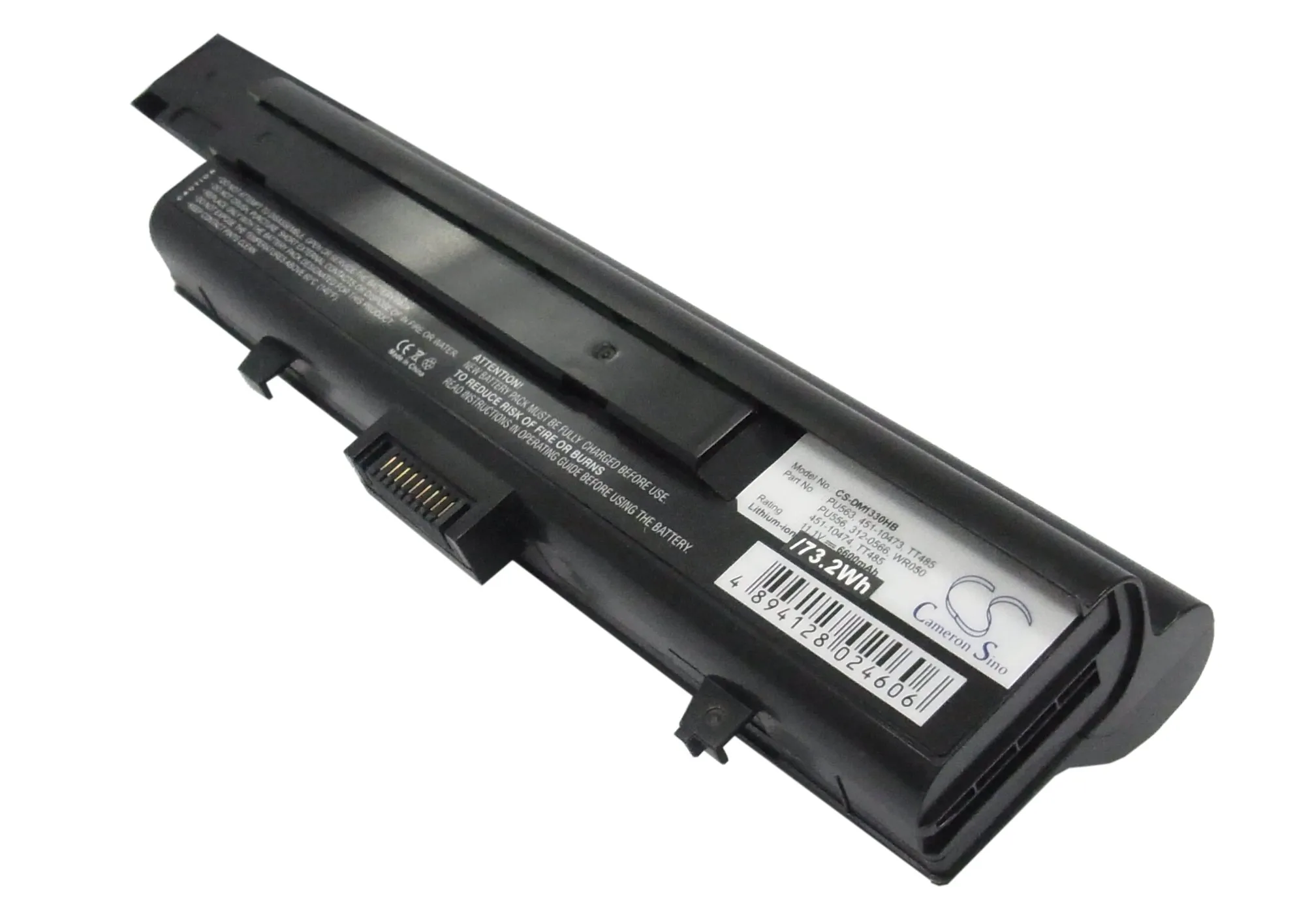 

CS 6600mAh battery for DELL Inspiron 1318,XPS M1330,XPS M1350 312-0566,312-0567,312-0739,451-10473,451-10474,PU556