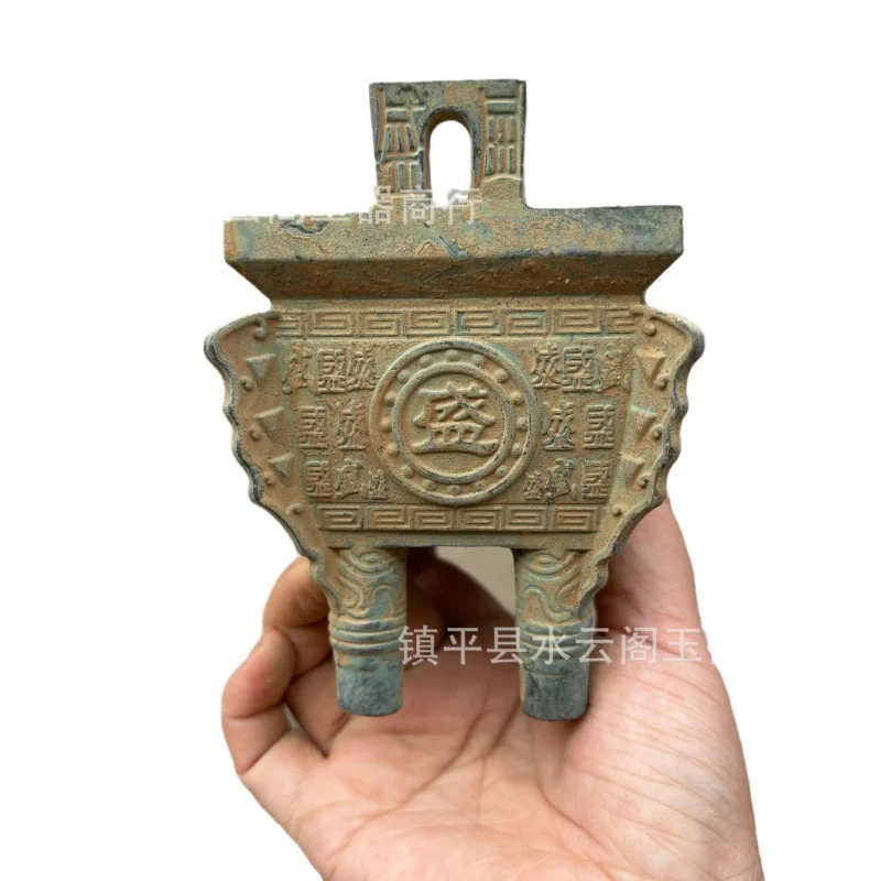 Медная почва бронза украшение для штатива латунь квадратный драгоценный Ding Dingsheng