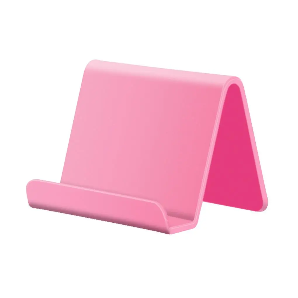 

Phone Holder Plastic Bracket Home Supplies Lightweight No Smell Anti-skidding Storage Rack Free Your Hands for Office