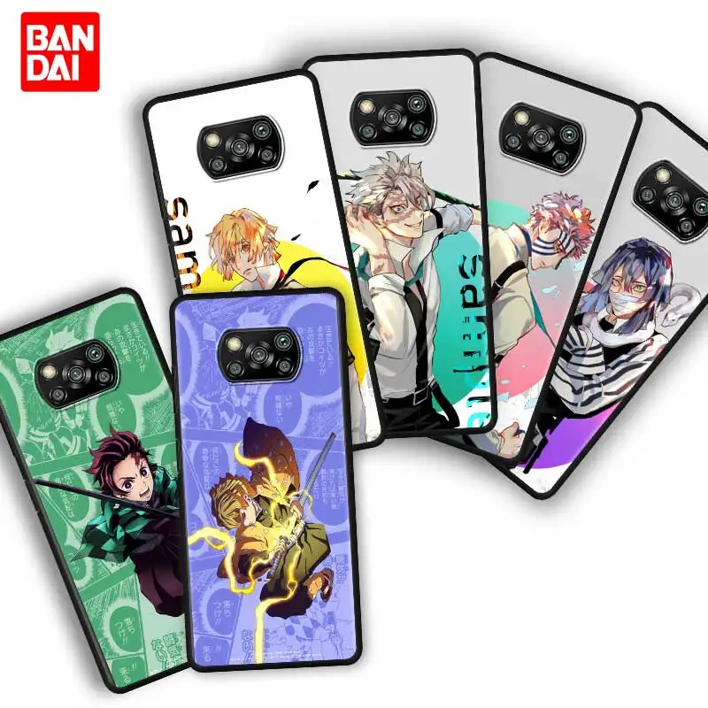 

Demon Slayer Kimetsu No Yaiba Case for Xiaomi Poco X3 NFC F3 M3 11t 11 Lite Ultra Redmi Note 10s 10t Pro 5G Cover Silicone Soft