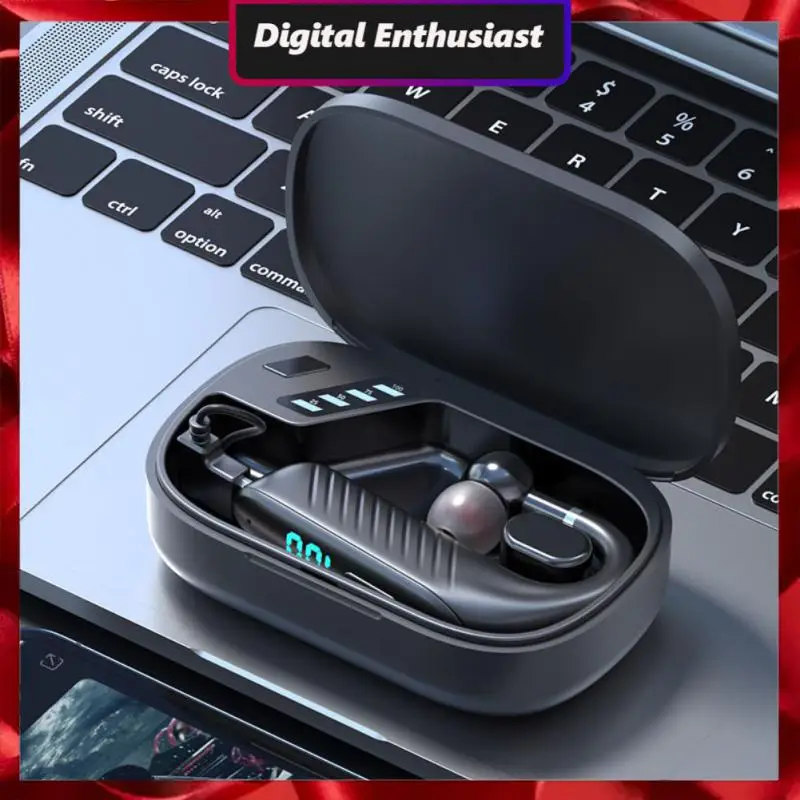 

With Microphone Handsfree Business Headset Hd Call Sport Headphone For Driving Wireless Earphone Tws Earbuds With Charging Box