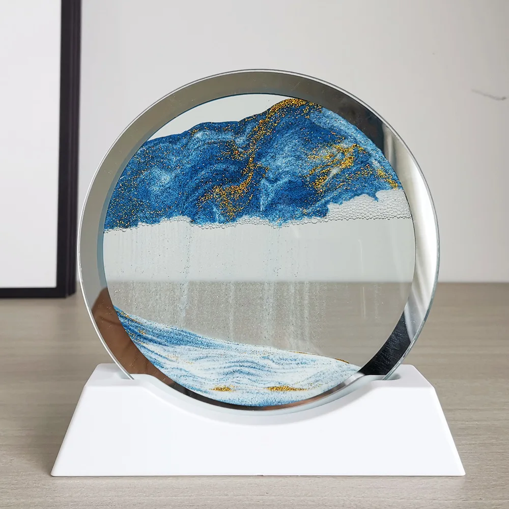 Движущаяся Песочная лампа 16 см сменный аксессуар круглая рамка песочные часы