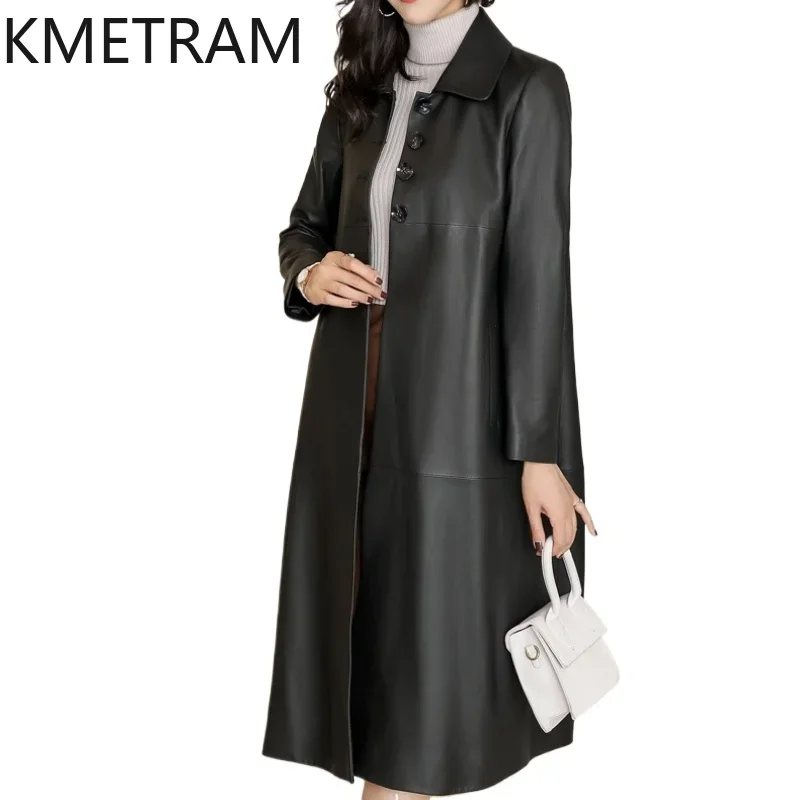 Женская кожаная куртка из натуральной овечьей кожи