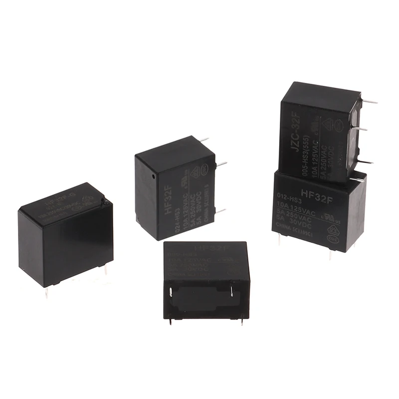 Реле HF32F JZC-32F-005 009 012 024-HS3 4PIN 5A 10A JZC-32F-G-024-HS10A