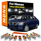 10 шт. внутренний светодиодный для Nissan Versa 2014-2019 Canbus лампы Крытый Магистральный купол карту номерного знака светильник ошибок авто лампы комплект