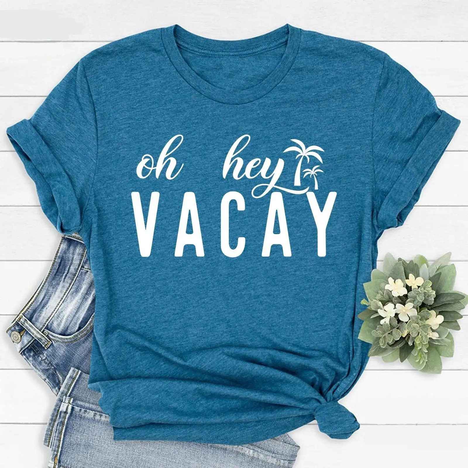 Футболка Oh Hey Vacay Vacation Airplane Mode Adventure Lover Travel Fortraveler