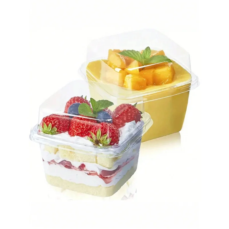 Прозрачная Пластиковая Коробка Для Торта Набор Из 10 Шт. Выпечки Кондитерских