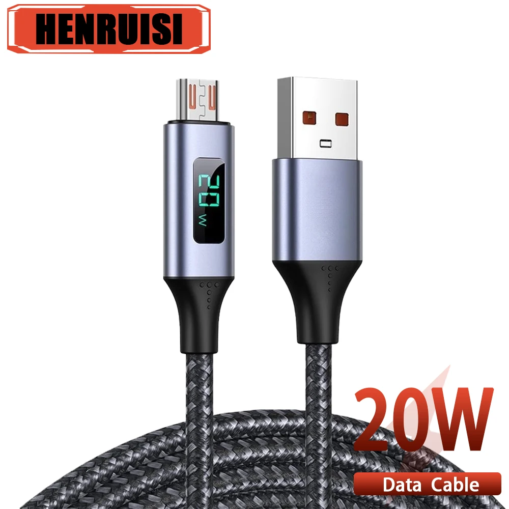 

20W USB Type C Micro USB Cable Wire For Samsung S22 Xiaomi mi 12 Mobile Phone Fast Charging USB C Cable Charger Data Cord Cables