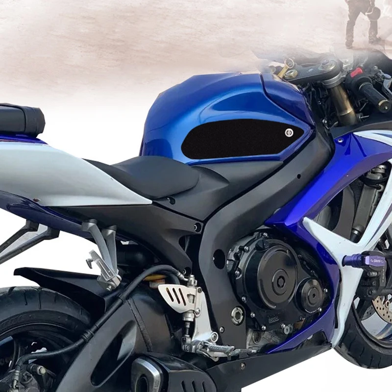 Motorcycle Fuel Tank Sticker Fishbone Anti-Slip Protection Side for Suzuki GSX-R600 750 K6 2006-2010 |