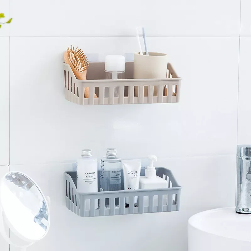 

Bathroom Shelf Bathroom Adhesive Storage Rack Kitchen Home Decoration Corner Shower Shelf Rack Storage Rack Accessories 3 Color