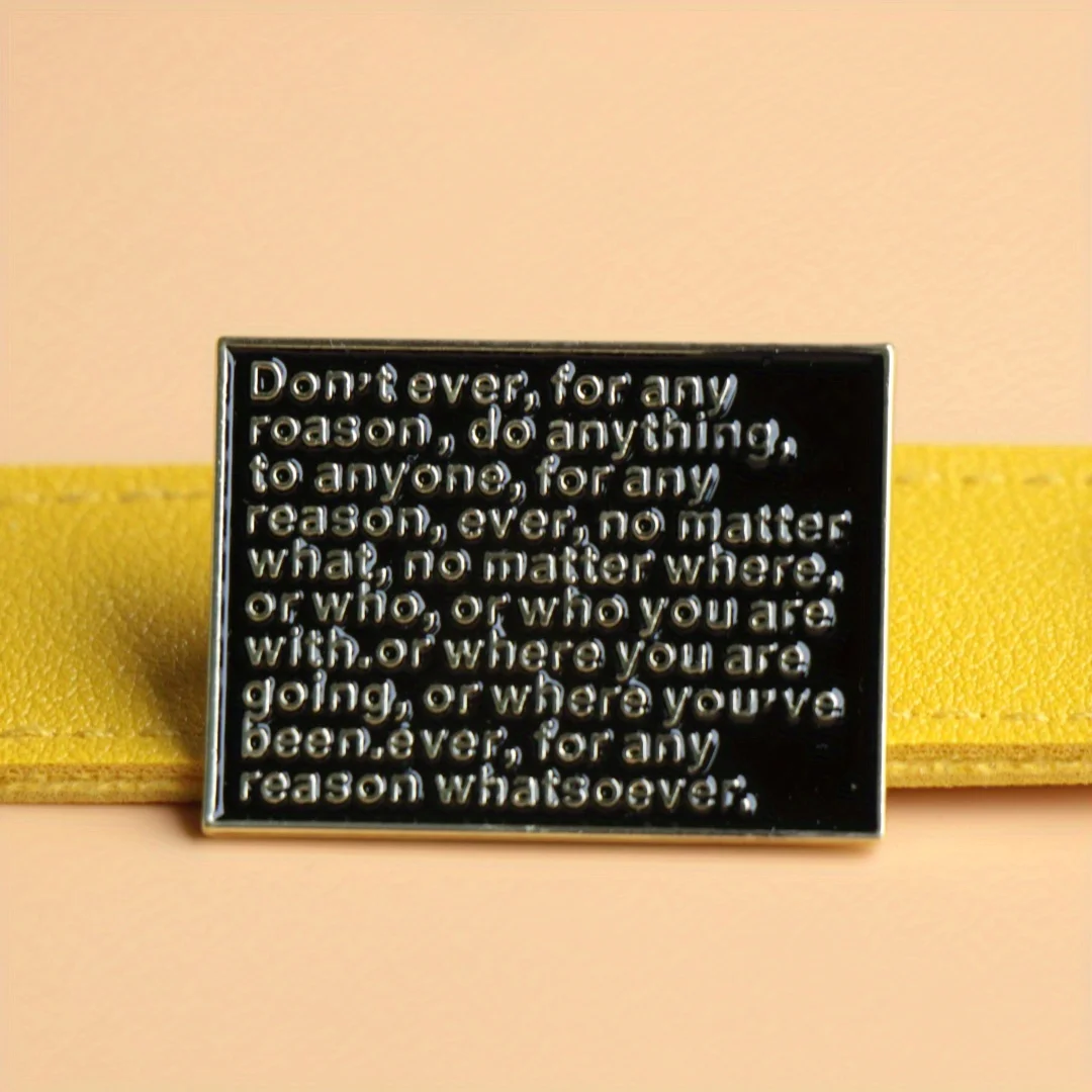 Интересная индивидуальная фраза эмалированная булавка креативный значок на