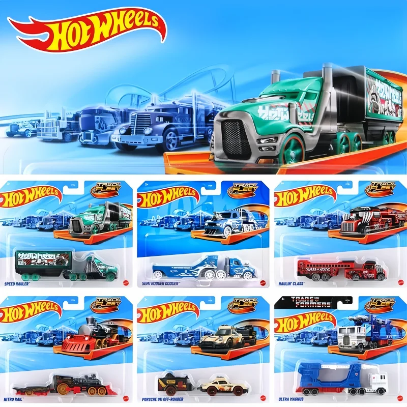 Фото Hot Wheels Track Fleet Transformers Ultra Magnus Ultra Magnus Porsche 911, скоростная линейка для бездорожья, 1:64, литая под давлением модель автомобиля, игрушки №1
