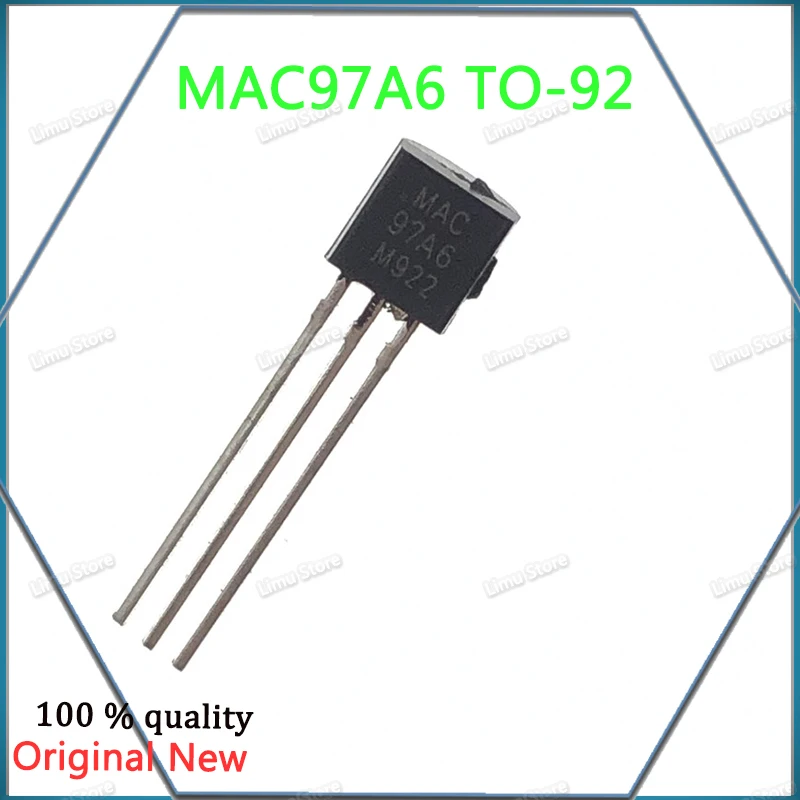 100 шт./лот! Двунаправленный Тиристор MAC97A6 MAC 97A6 TO-92 400 А В тиристор транзистор |