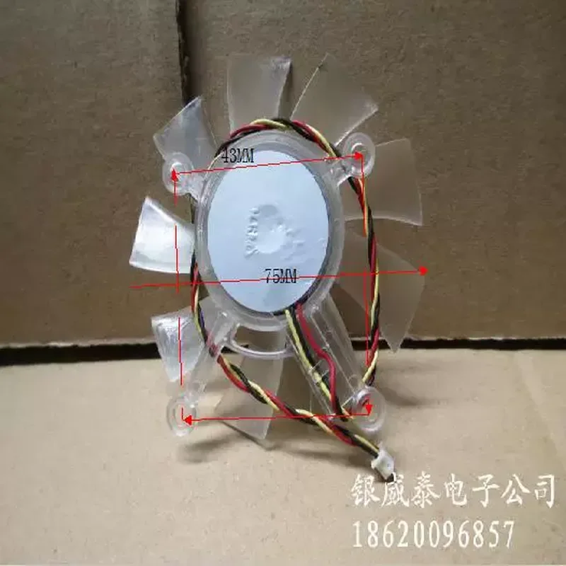 Фото Вентилятор для видеокарт ASUS 3850 4850 9400 9500 9600 9800GT GTS250