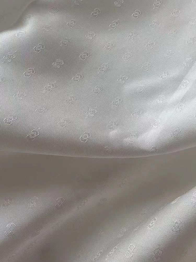 Натуральный шелк искусственная ткань белый Чонсам Hanfu Новая китайская одежда