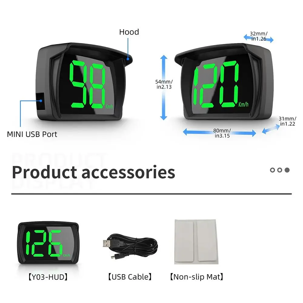 Plug&ampPlay GPS Автомобильный цифровой спидометр Универсальная универсальная