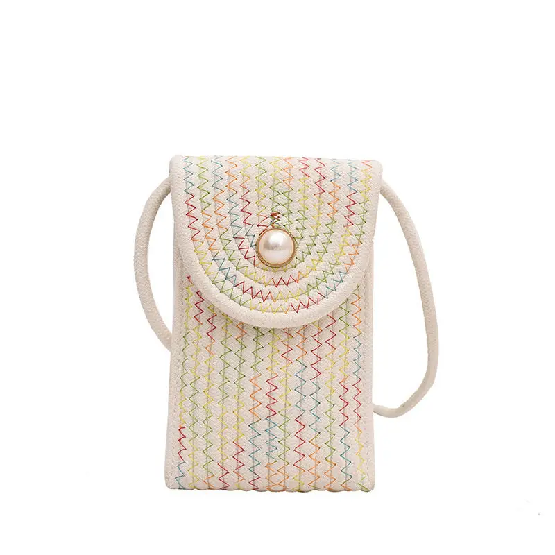 

Women's Bags Designed 2023 Chic Crossbody Bag Women's Bags Mini Bag Straw Woven Mobile Bag Versatile Woven Mini Makeup Bag