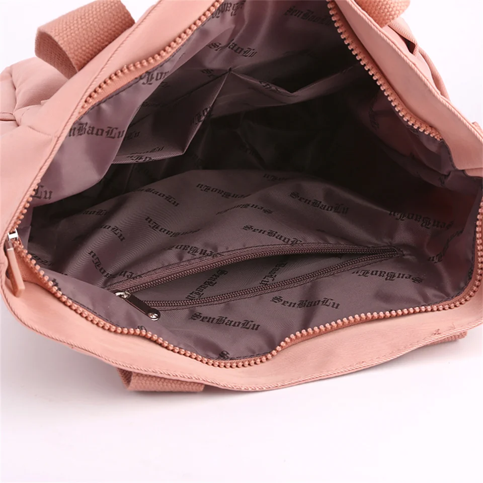 Women Backpack Nylon Shoulder Bags For Teenage Female Bookbags Vintage Female Casual Travel Crossbody Bag