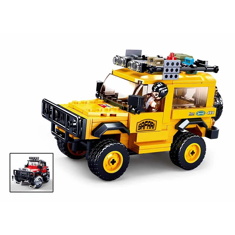 SLuban Building Blocks Gift for Kids SUV Off Road Car Model Educational Toy Children's Assembled Minifigures Hots |
