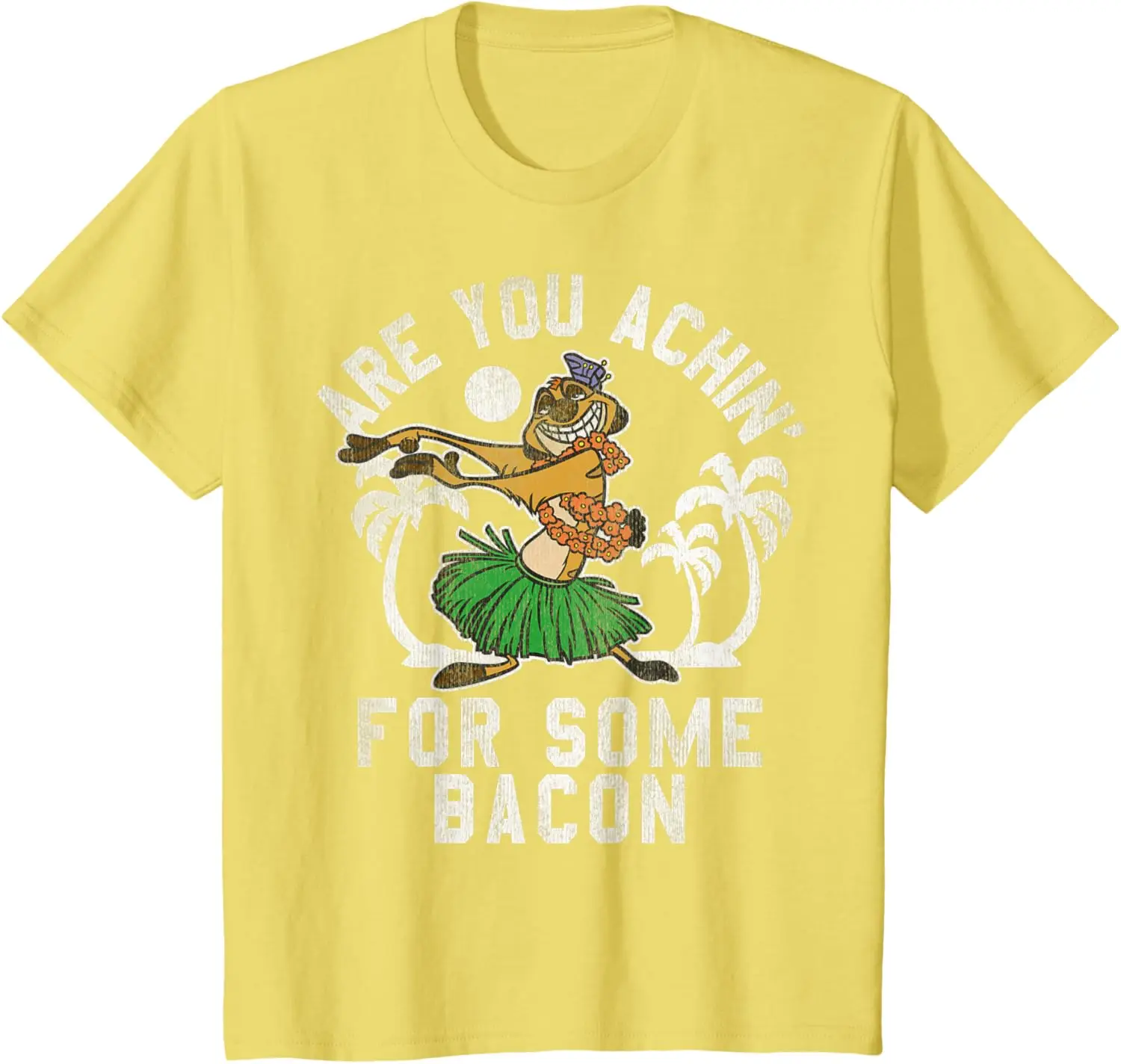 Футболка с изображением Диснея короля льва тимона ахина бекона