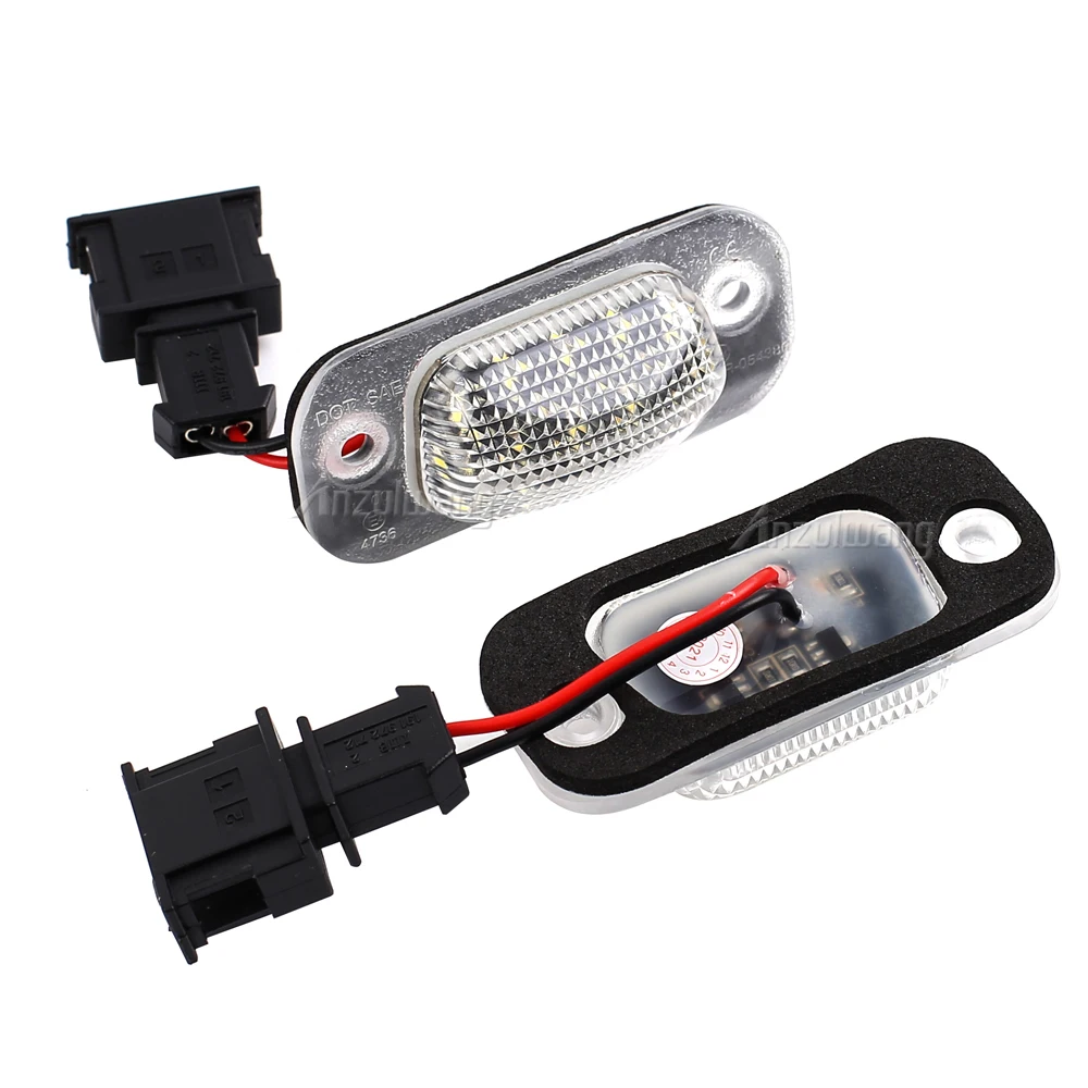 Фото 2 шт. светодиодных фонаря подсветки номерного знака для VW Golf 1H1 Cabriolet 1E7 Polo 3, Seat Cordoba Vario Ibiza 6K №3
