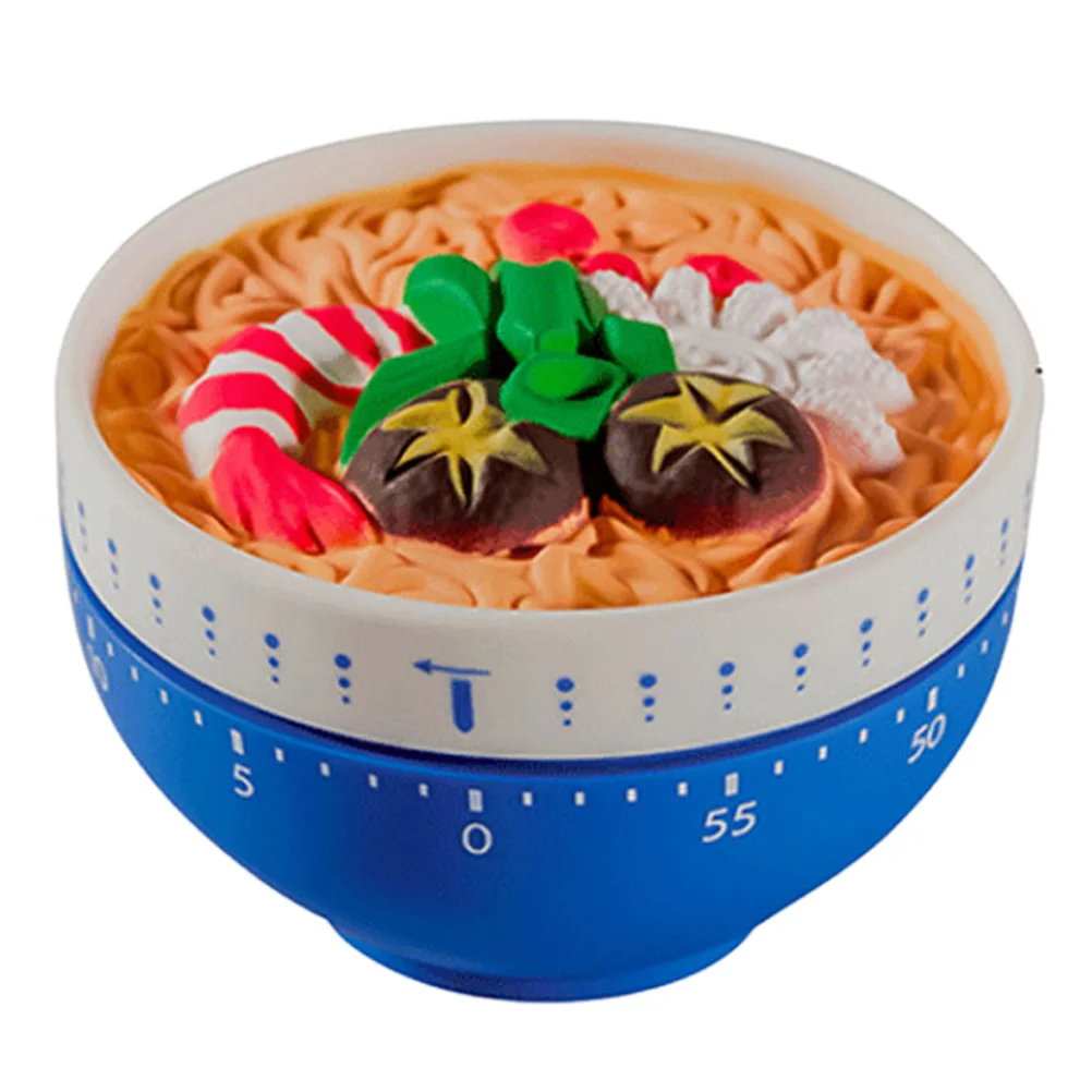 

Kitchen Timer 60- Minute Mechanical Visual Timers Noodles Bowl Shape Alarm Clock Egg Timer Countdown Clock for Classroom Cooking