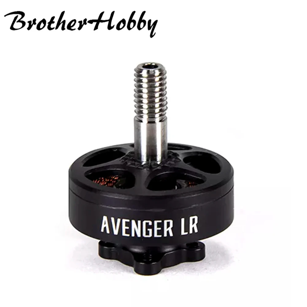 

Двигатель Brother Hobby Avenger LR 2004 1650KV бесщеточный, вал из титанового сплава, совместимый с 7-дюймовым пропеллером 2s для гоночного дрона RC FPV