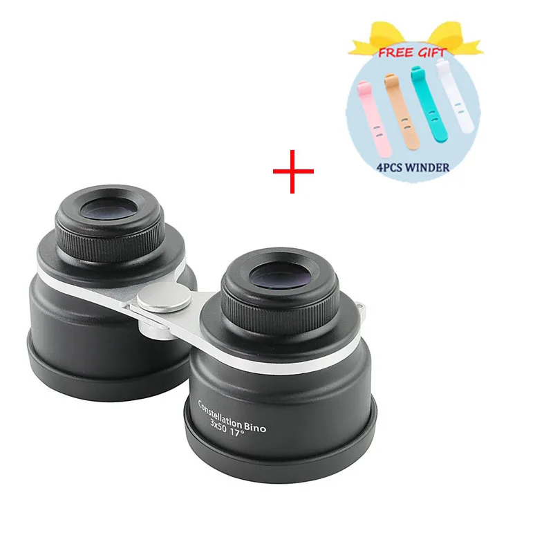 Binocular 2X40 3X50 HD 18MM Eyepiece Binoculars Full Optical Lenses Starscope Stargazing Telescope Multilayer Coated Lenses