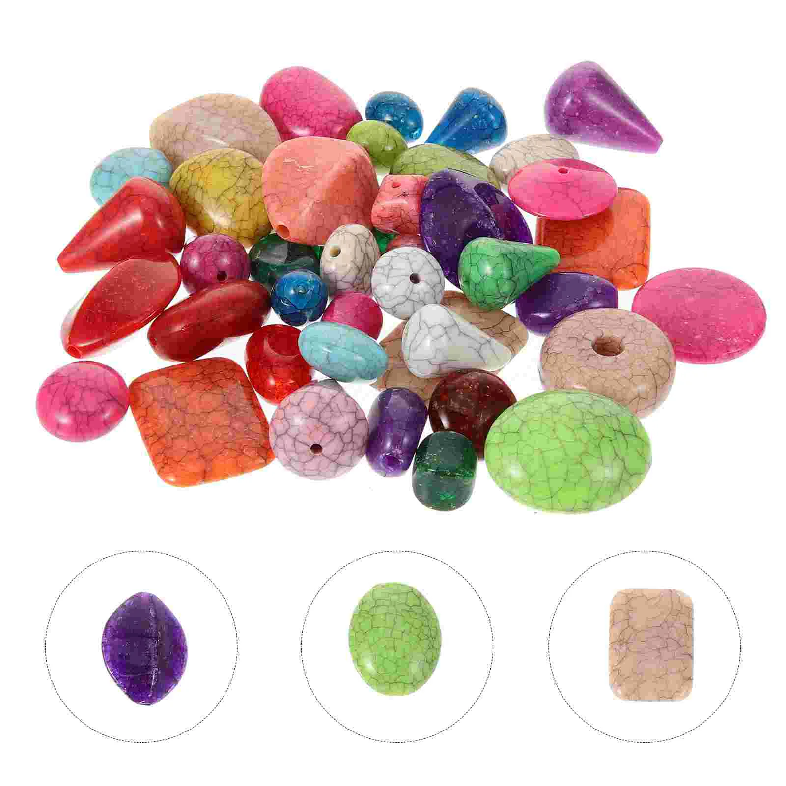 

Bracelet Beads For DIY Crafts Accessories Beaded Necklace Acrylic Spacer Jewelry Making