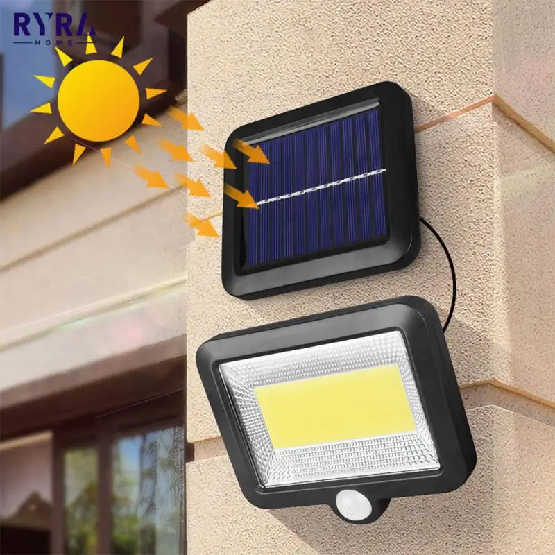 

COB LED Solar Powered Light Wall Light PIR Motion Sensor Sunlight Street Security Lamp Spotlight Waterproof Solar Wall Light New