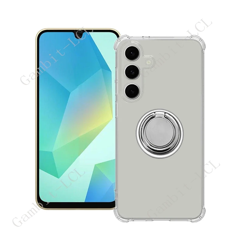 Фото Для Samsung Galaxy Buddy4 2025 GalaxyBuddy4 Buddy 4 SM-A166L: Чехол-накладка с кольцом-держателем и подставкой, мягкий ТПУ чехол для смартфона №2