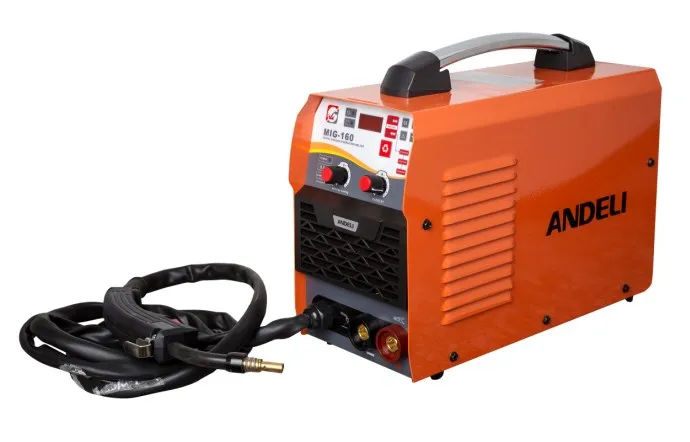 Andeli DC inverter portable electric CO2 gas and gasless (no gas) mig mma lift tig 3 in1 welding machine MIG-160 |