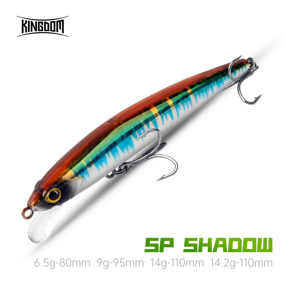 

KINGDOM SP Shadow Fishing Lures Suspending Minnow 6.5g 9g 14g 14.2g Artificial Sea Bass Pike Wobbler Crank Baits Fishing Tackle