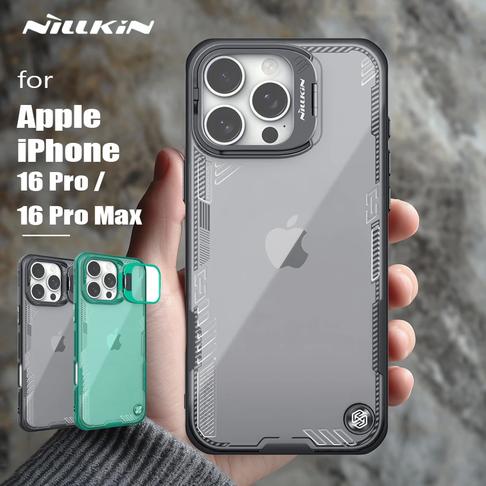Чехол NILLKIN для iPhone 16 Pro Max/16 чехол с опорным объективом iceblade ультратонкий