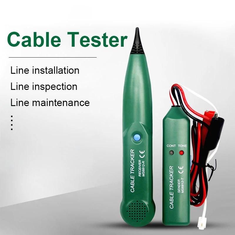 

MS6812 LAN Network Cable Tester Telephone Wire Tracker Tester for Receive Frequency UTP STP Cat5 Cat6 Tracer Line Finder Tool