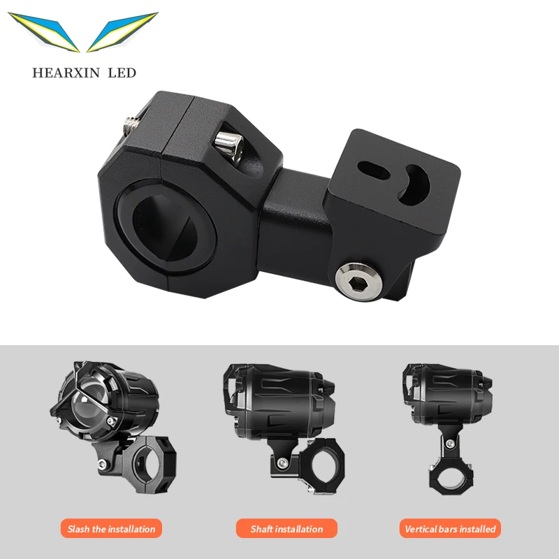 Motorcycle Bumper Universal Mounting Bracket Refitting Headlamp Motocicleta Spot Light Extension Rod Spotlight Lamp Bracket