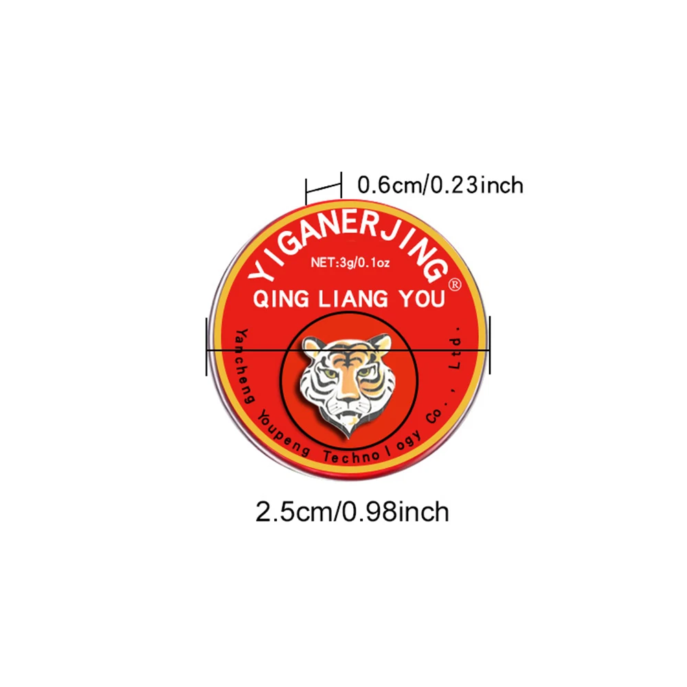 Фото 30 шт. Охлаждающее масло Yiganerjing, тигровый бальзам, освежающий Цинлянъю, 3 г №2
