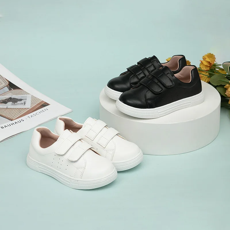 

New Children Casual Loafers Baby Girls Breathable Flats Comfortable PU Leather Sneakers Sport Shoes Student Kids 04