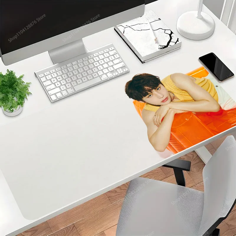 Idol JUNGWOO Singer Ablum Perfume Mousepad Gaming Mouse pad Gamer Pc Accessories Deskmat Keyboard Mat Desk Protector Mause Pads