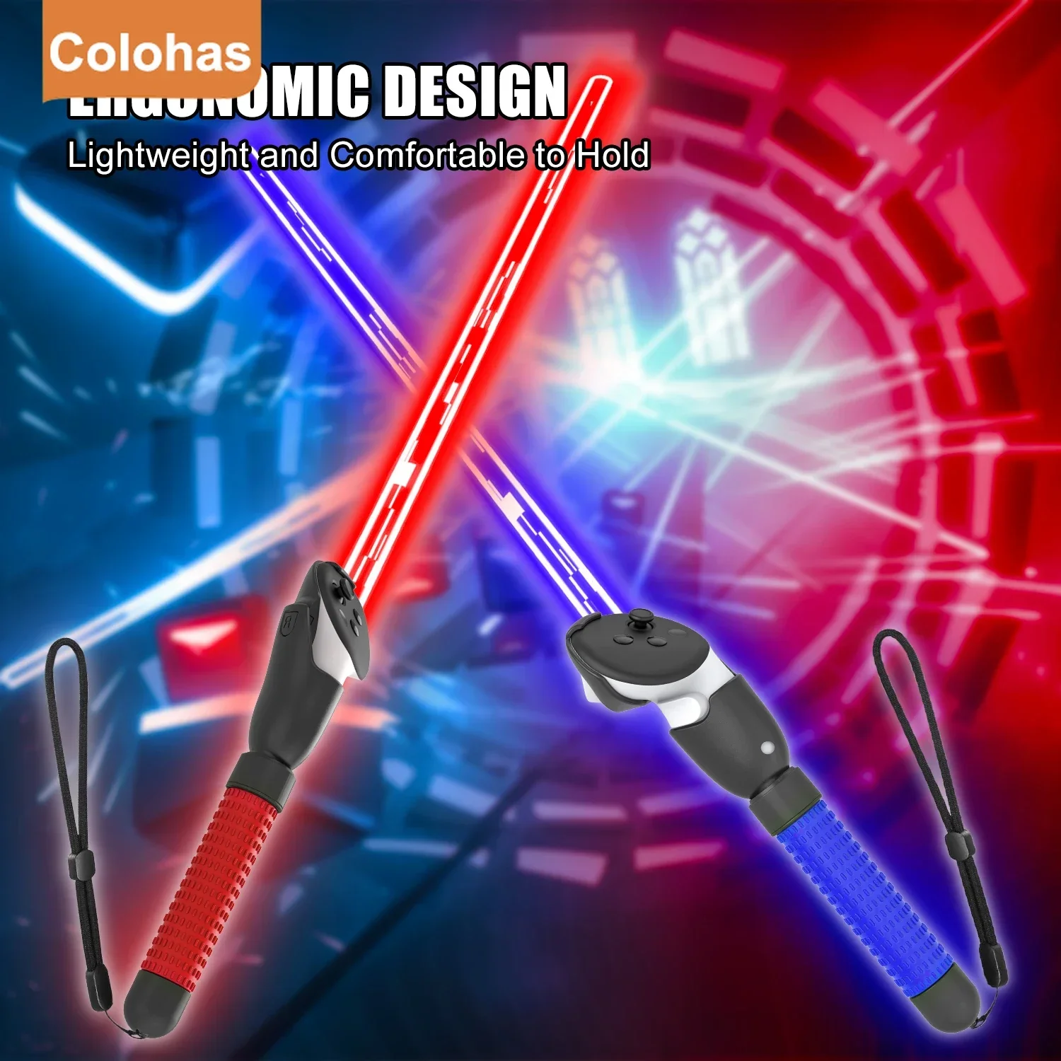 Контроллеры виртуальной реальности длинная ручка двойная для Meta Quest 3 меч