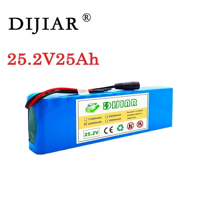 

Dijiar 25.2V 25Ah 7S4P battery pack 25.2V 18650 battery 25000mAh rechargeable battery for scooter/electric bicycle