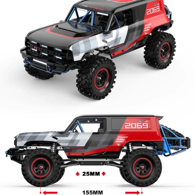 Фото Радиоуправляемая машина 4WD H18P в масштабе 1/18, внедорожник-скалолаз с бесщеточным двигателем, модель на пульте управления для приключенческих игр №2