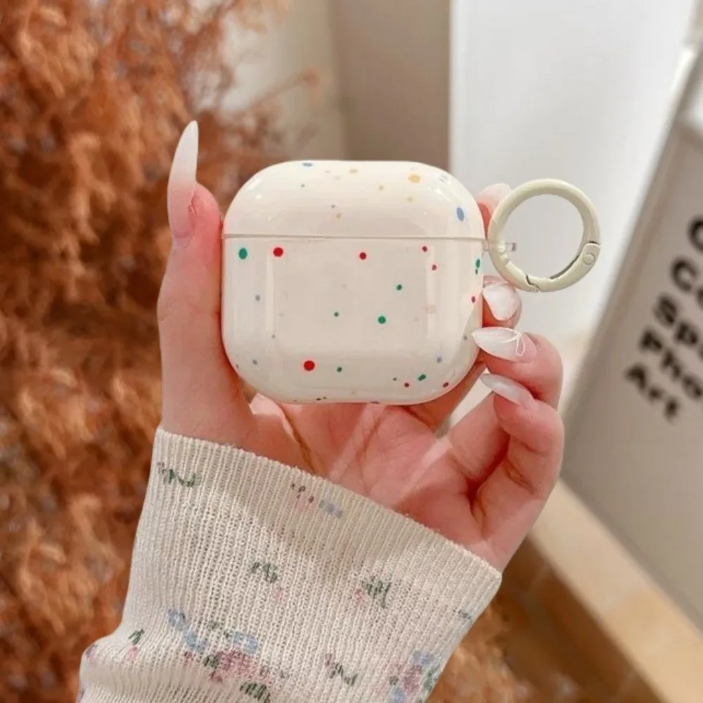 Чехол для AirPods 4 цветной точечный сахар чехол наушников Pro 1 2 3 подвеска с помидором