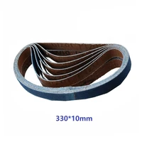 10pcs sanding belts blue zirconia abrasive belts grit 406080120 professional sanding belts for commercial fast shipping