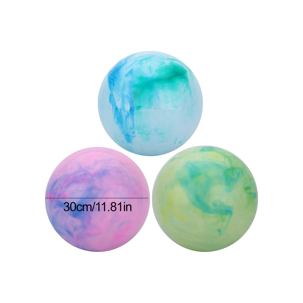 Надувные Пляжные Мячи С Мраморным Принтом 3 Шт. Красочные 30 См Водные Шары Из ПВХ