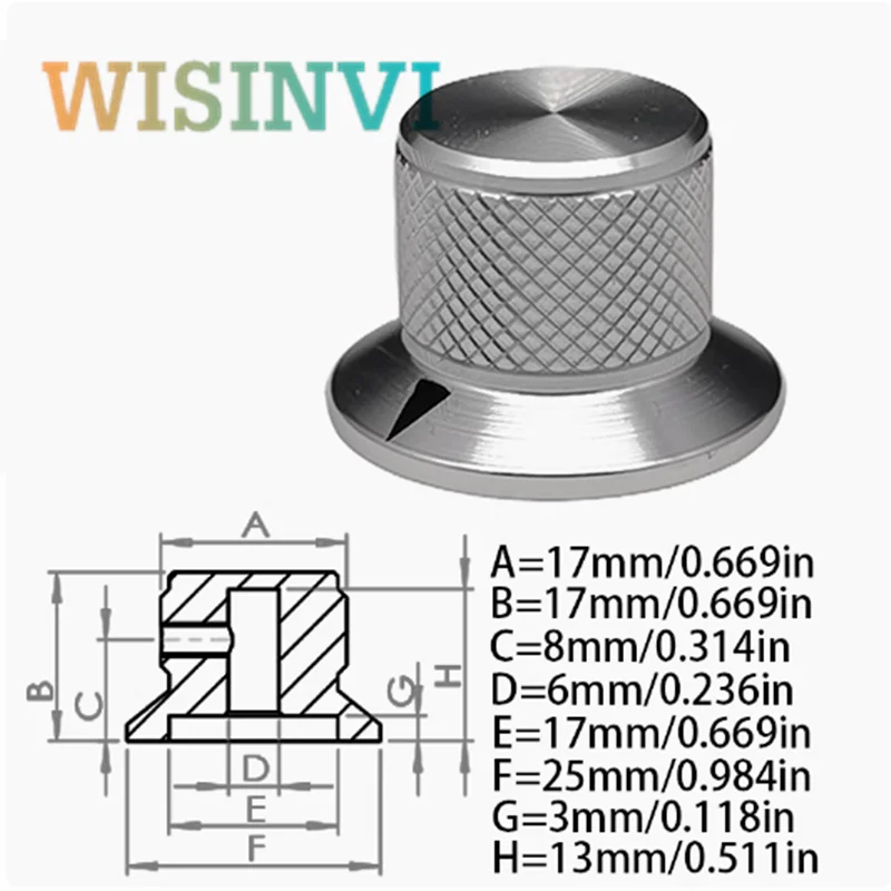

Алюминиевая ручка потенциометра для электрогитары