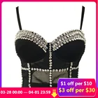 Сексуальный черный прозрачный бюстгальтер, сетчатый бюстгальтер пуш-ап, женский топ, корсет, бюстье, бюстгальтер для клувечерние, укороченный топ, нижнее белье