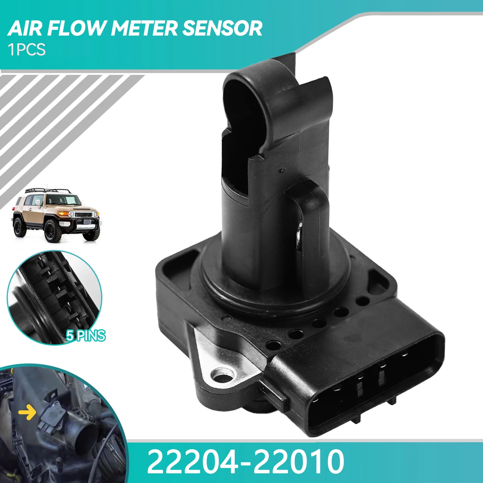 Датчик массового расхода воздуха 22204-22010 22204-0C020 22204-0J010 для Toyota Lexus Avalon Camry Tacoma Corolla